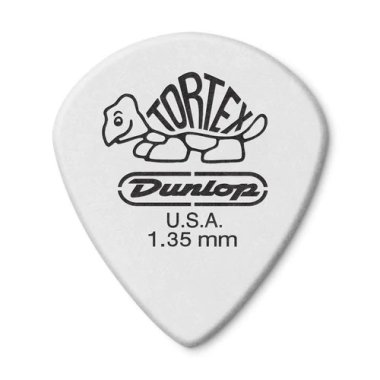 Dunlop Tortex White Jazz III Pick 1.35 mm, One Pick