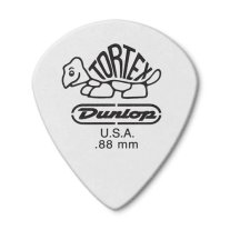Dunlop Tortex White Jazz III Pick .88 mm, One Pick