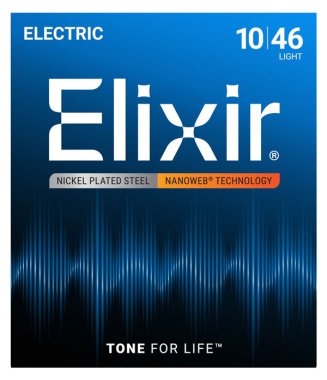 Elixir 12052 Nanoweb Coated Electric Guitar Strings 10-46