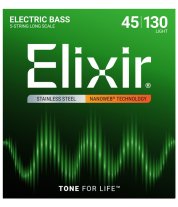 Elixir 14777 Electric Bass Stainless Steel Nanoweb 5 String 45-130