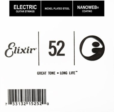 Elixir 15252 Nanoweb Electric .052 Single Guitar String