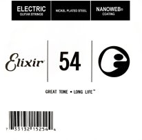 Elixir 15254 Nanoweb Electric .054 Single Guitar String