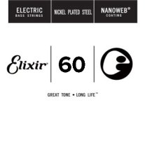 Elixir 15360 Nanoweb Coated Electric Bass .060, Single String