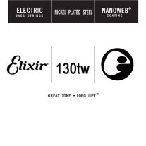 Elixir 15432 Nanoweb Coated Electric Bass .130tw Tapered, Single