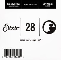Elixir 16228 Electric Guitar NPS OPTIWEB Coating, Single String .028