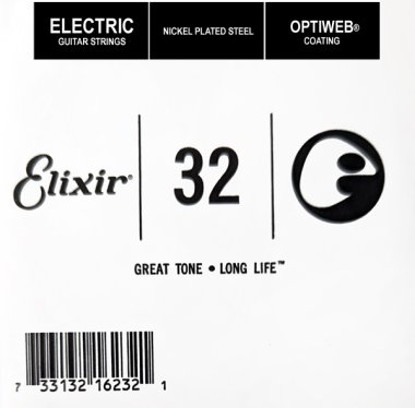 Elixir 16232 Electric Guitar NPS OPTIWEB Coating, Single String .032