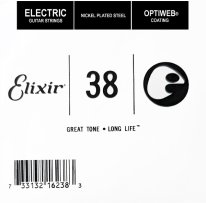 Elixir 16238 Electric Guitar NPS OPTIWEB Coating, Single String .038