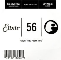 Elixir 16256 Electric Guitar NPS OPTIWEB Coating, Single String .056