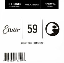 Elixir 16259 Electric Guitar NPS OPTIWEB Coating, Single String .059