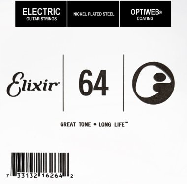Elixir 16264 Electric Guitar NPS OPTIWEB Coating, Single String .064