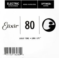 Elixir 16280 Electric Guitar NPS OPTIWEB Coating, Single String .080