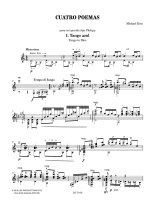 Erni | Cuatro Poemas for solo guitar