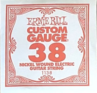 Ernie Ball 1138 Nickel Wound Electric Guitar .038 Single String