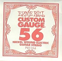 Ernie Ball 1156 Nickel Wound Electric Guitar .056 Single String