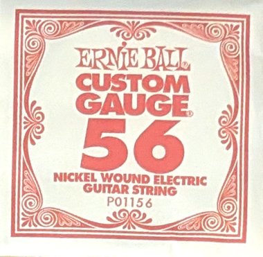 Ernie Ball 1156 Nickel Wound Electric Guitar .056 Single String