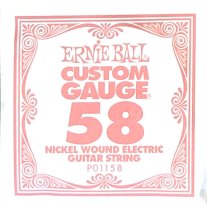 Ernie Ball 1158 Nickel Wound Electric Guitar .058 Single String