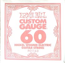 Ernie Ball 1160 Nickel Wound Electric Guitar .060 Single String
