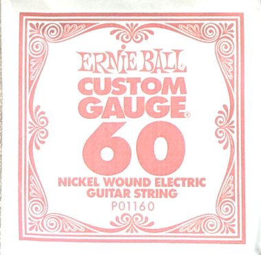Ernie Ball 1160 Nickel Wound Electric Guitar .060 Single String
