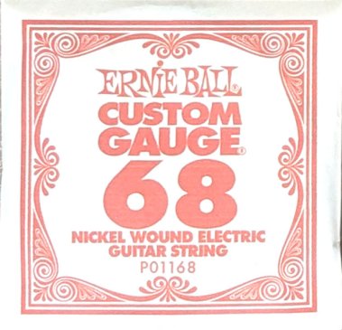 Ernie Ball 1168 Nickel Wound Electric Guitar .068 Single String
