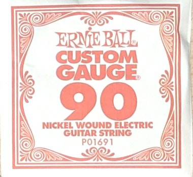 Ernie Ball 1691 Nickel Electric Guitar .090 Single XL 34.5" Taper
