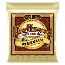 Ernie Ball 2002 Earthwood Acoustic 80/20 Bronze Strings Med 13-56