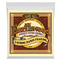 Ernie Ball 2061 Earthwood 80/20 Bronze 5-String Banjo Frailing, 10-24