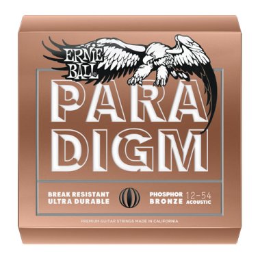 Ernie Ball 2076 Paradigm Med Lt Phosphor Acoustic Guitar Strings 12-54