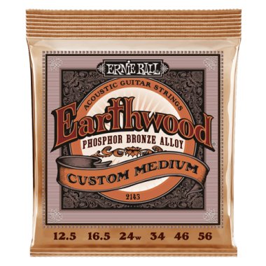 Ernie Ball 2143 Earthwood Phosphor Bronze Acoustic 12.5-56