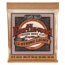 Ernie Ball 2153 Earthwood Phosphor Bronze Acoustic 12-String, Lt 9-46