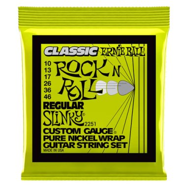 Ernie Ball 2251 Classic Regular Slinky Pure Nickel Electric 10-46