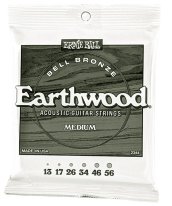 Ernie Ball 2344 Earthwood Bell Bronze Acoustic Medium Strings 13-56