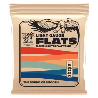 Ernie Ball 2580 Light Stainless Steel Flatwound Electric Strings 11-50