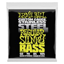 Ernie Ball 2842 Regular Slinky Stainless Steel Bass Strings, 50-105