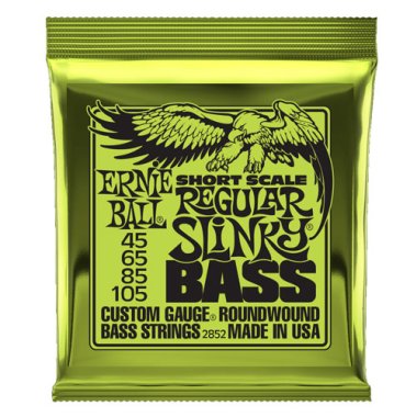 Ernie Ball 2852 Regular Slinky Short Scale Bass Strings, 45-105