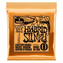Ernie Ball 3-Pack Hybrid Slinky 3222 Electric Guitar Strings 9-46