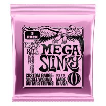 Ernie Ball 3-Pack Mega Slinky 3213 Electric Guitar Strings 10.5-48