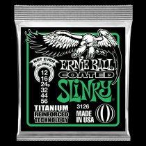 Ernie Ball 3126 Not Even Slinky Coated Titanium RPS Electric Guitar Strings 12-56 Ernie Ball 3126 Not Even Slinky Coated Titanium RPS Electric Guitar Strings 12-56
