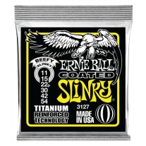 Ernie Ball 3127 Beefy Slinky Coated Titanium RPS Strings 11-54