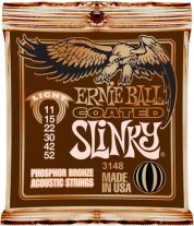 Ernie Ball 3148 Coated Slinky Acoustic Phosphor Bronze Light 11-52