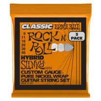 Ernie Ball 3252 Classic Hybrid Slinky Pure Nickel Electric 9-46 3-Pack