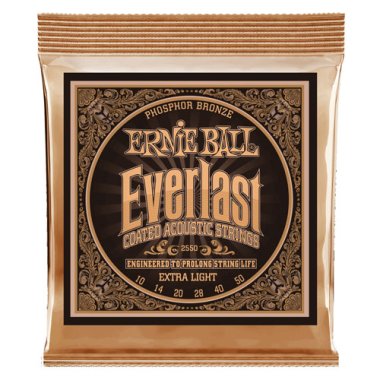 Ernie Ball Everlast Coated Phosphor Bronze Strings Extra Light 10-50