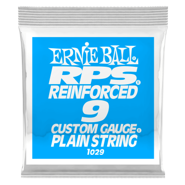 Ernie Ball P01029 Brass Reinforced Plain Electric Guitar .009 Single String