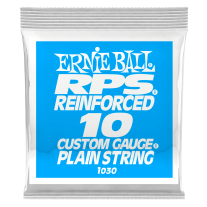 Ernie Ball P01030 Brass Reinforced Plain Electric Guitar .010 Single String