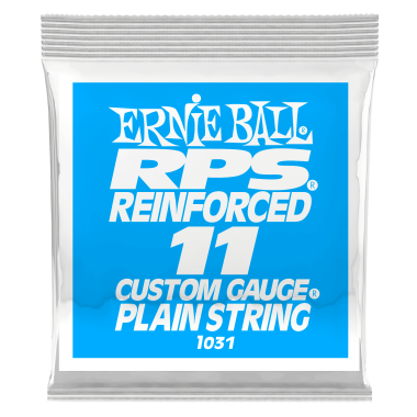 Ernie Ball P01031 Brass Reinforced Plain Electric Guitar .011 Single String