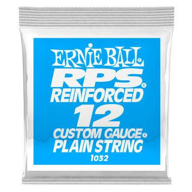 Ernie Ball P01032 Brass Reinforced Plain Electric Guitar .012 Single String