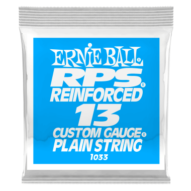Ernie Ball P01033 Brass Reinforced Plain Electric Guitar .013 Single String