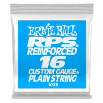 Ernie Ball P01036 Brass Reinforced Plain Electric Guitar .016 Single String