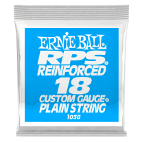 Ernie Ball P01038 Brass Reinforced Plain Electric Guitar .018 Single String