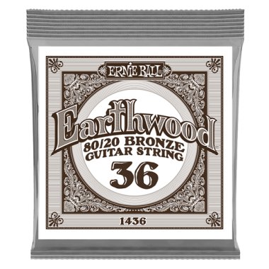 Ernie Ball P01436 80/20 Bronze .036, Single Acoustic Guitar String