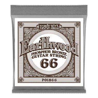 Ernie Ball P01866 Phosphor Bronze .066, Single Acoustic Guitar String